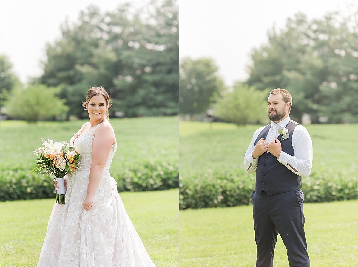 Navy & Rose Summer Backyard Wedding | Danvers, IL_0027