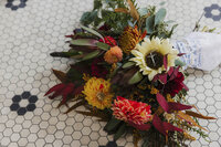 fallback shared on Invalid Date | a flower bouquet for a fall wedding