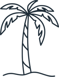Erin Palm Tree Navy