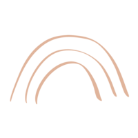 Illustration of a pink rainbow