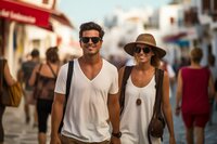 A smiling couple walking side by side in sunlight, representing hope, trust, and connection restored through Relationship Experts’ online infidelity counseling.