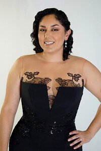 Black Wedding Dress with Illusion Neckline