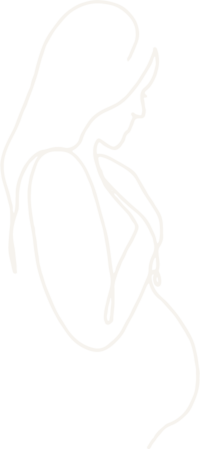 hand illustrated pregnant woman