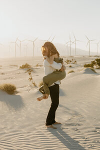 Engagement Shoot at Palm Springs Windmills