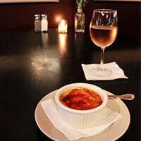 Gourmet dessert at Stanwood Grill Restaurant