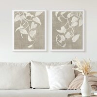 MTH wall art - Burlap Botanicals