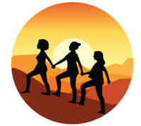 Women helping and supporting each on their journey.