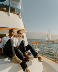 couple on boat