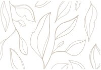 Clean line art leaf pattern