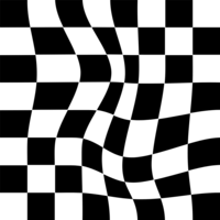 Checkered icon representing energy and dynamic creativity