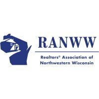 Logo with words "Realtors Association of Norrthwestern Wisconsin"