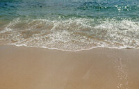 blue waves on a beach