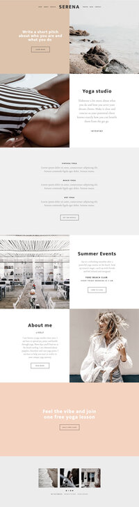 Serena | Showit website template for heart-driven creatives