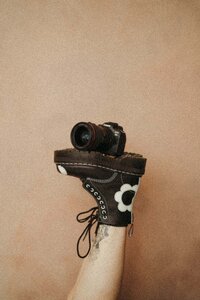 Edgy wedding photographer branding session