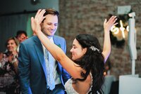bride and groom wedding dance floor