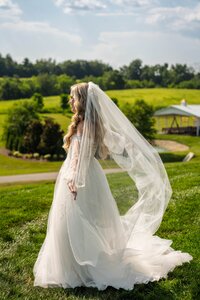 bridal portraits in Nashville TN at White Dove Barn 