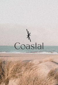 Brand identity for an online store with minimal, coastal, and neutral feelings.