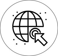 icon showing a worldwide conexion