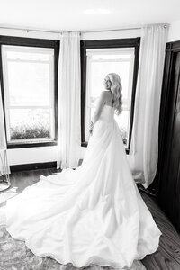 bridal portrait taken by boston wedding photography