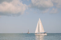 sailboats on the ocean