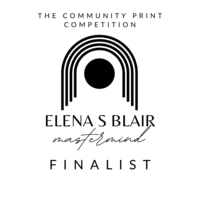 Finalist badge for the Elana S Blair print competition 2023