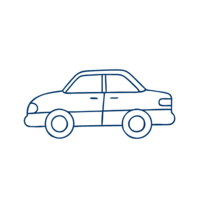 Hand drawn car icon