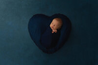 baby boy in blue heart