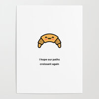 just-a-punny-croissant-joke-posters