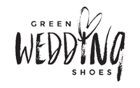 green wedding shoes logo
