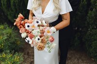 Bride holding her bouquet