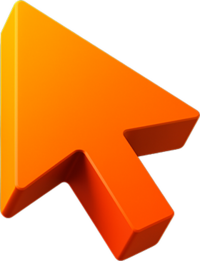 floating 3d arrow