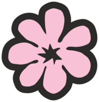Simple flower graphic for Soulve Studio