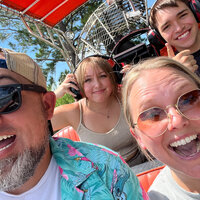 Jennifer Mosier and her family airboat riding, a bucket list item of hers