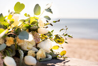 Beach Floral Bouquet Photography | Seaside Blossom Elegance | Natural Beauty by the Shore