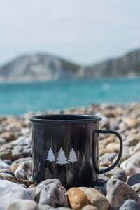 beach near mountains