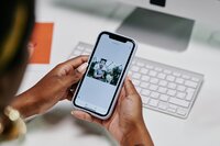 Nike shoes in a design for social media