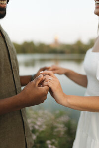 Michigan engagement session ring photo