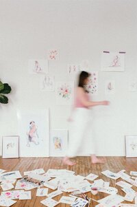 Stephanie Anne Illustration a live wedding and event sketch artist showcasing her art