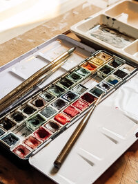 Watercolors by  fine artist and creative Caitlin Friebel