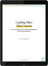 ipad with Pinterest Lab bonus, Crafting Titles That Convert