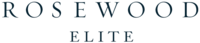 Text logo displaying "ROSEWOOD ELITE" in a serif font with a dark, textured appearance.
