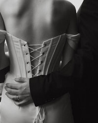 back of lace up wedding dress
