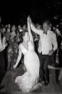 private estate wedding los altos hills bride and groo dance floor