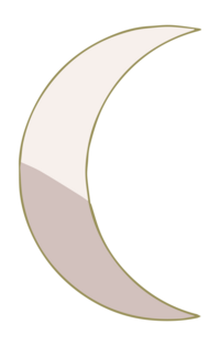 Simple illustration of a moon