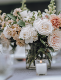 White Roses in a Vase