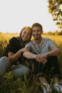 Michigan field couples photos