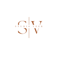 camel colored studio veer logo