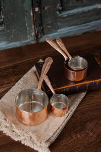 Coppermill kitchen set of 4 copper measuring cups