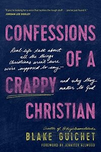 Confessions of a Crappy Christian by Blake Guichet, the girl named blake is a great read. It's an even better audiobook. Grab it here.
