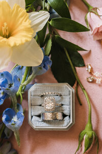 flat lay wedding photography
